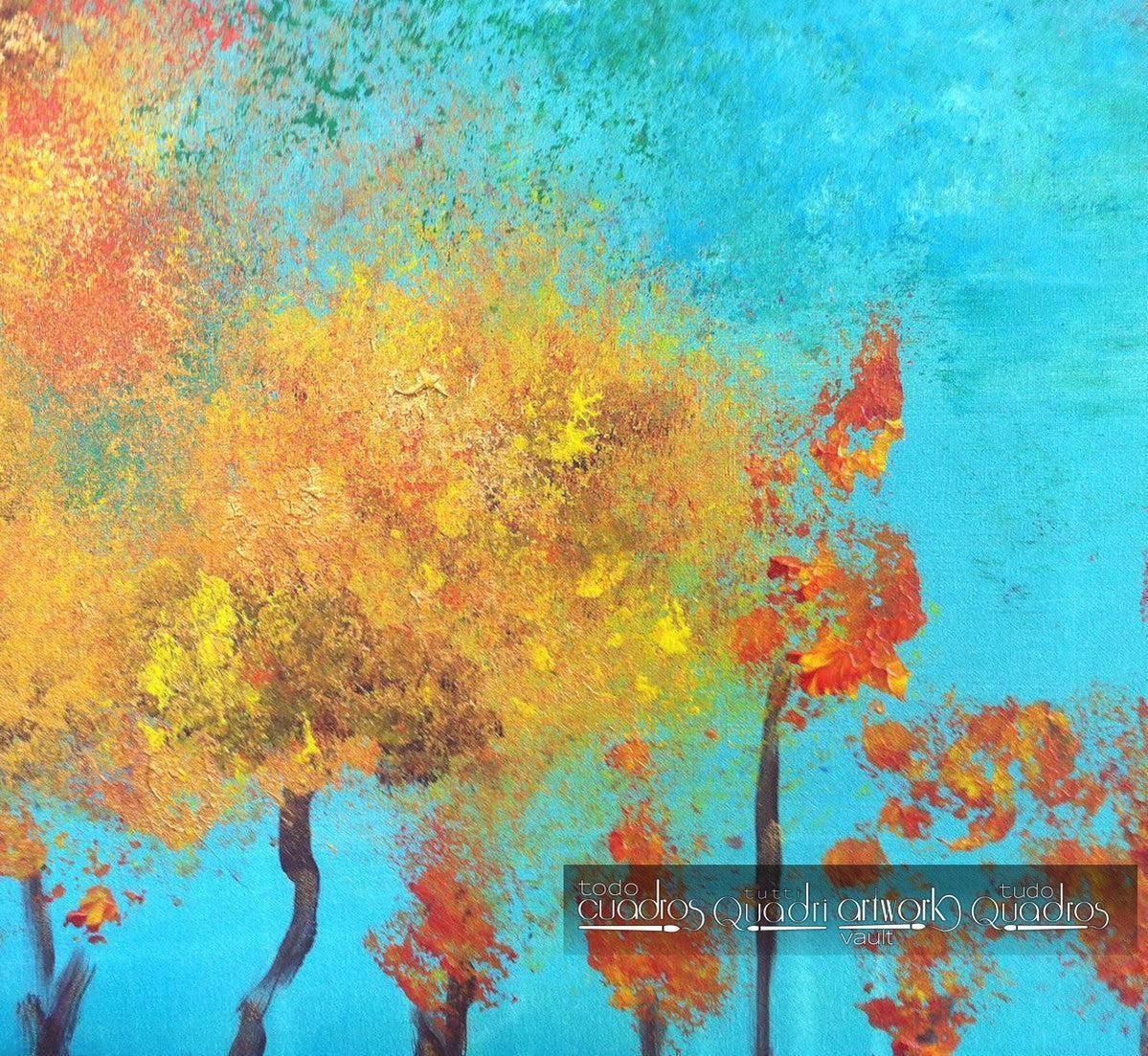 Tableau "Le lac bleu" <br /> A. Croxatto