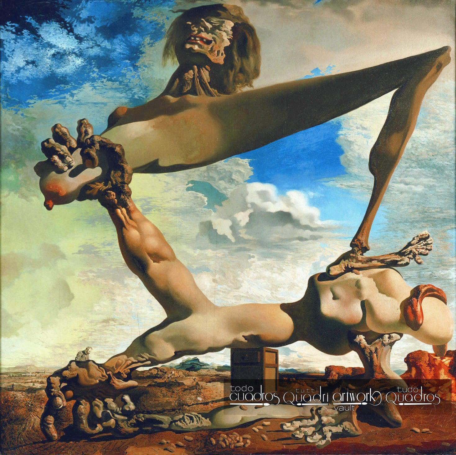 Construction molle aux haricots bouillis, Dalí