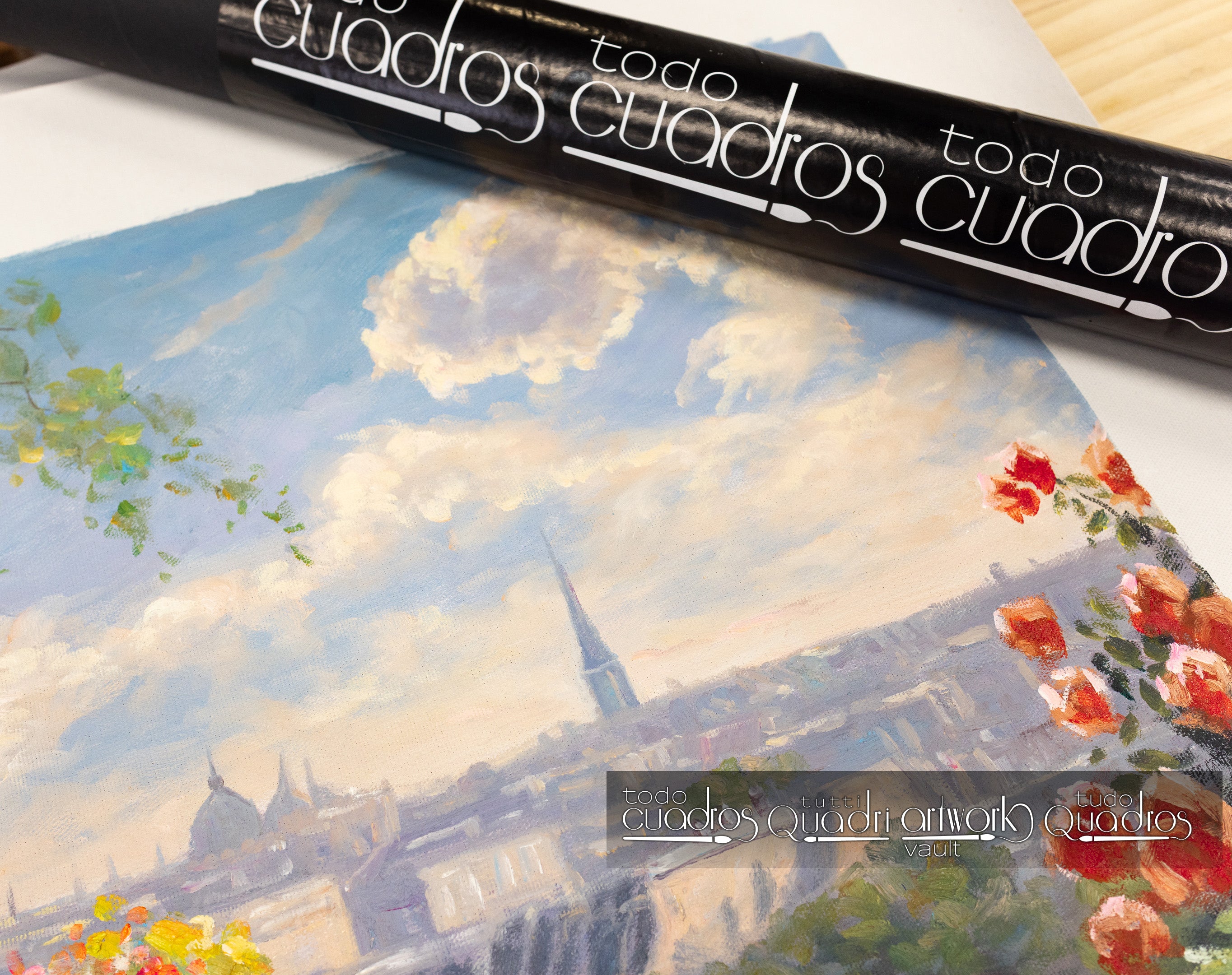 Petit-déjeuner parmi les fleurs, style Monet