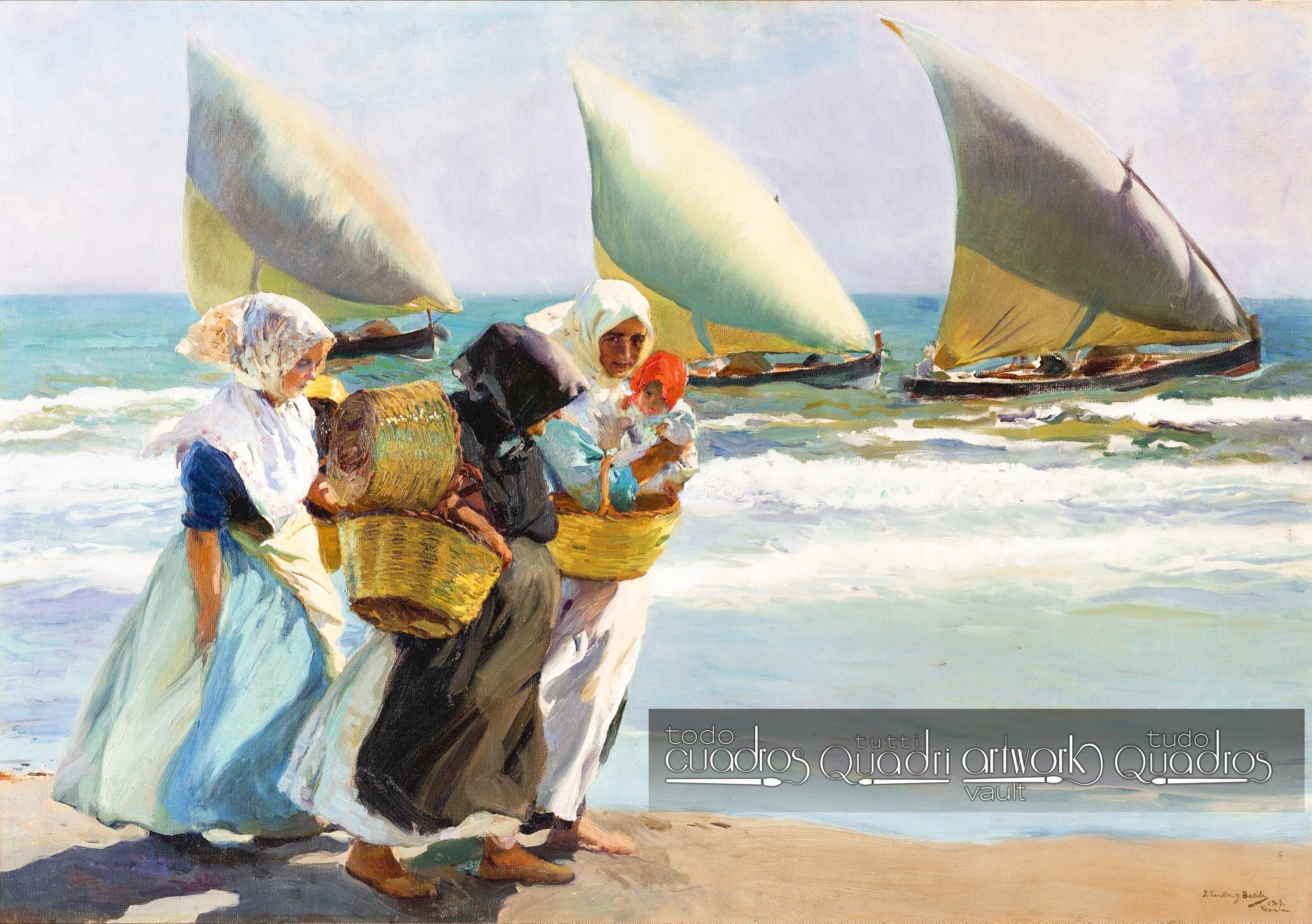 
Les Trois Voiles, Sorolla