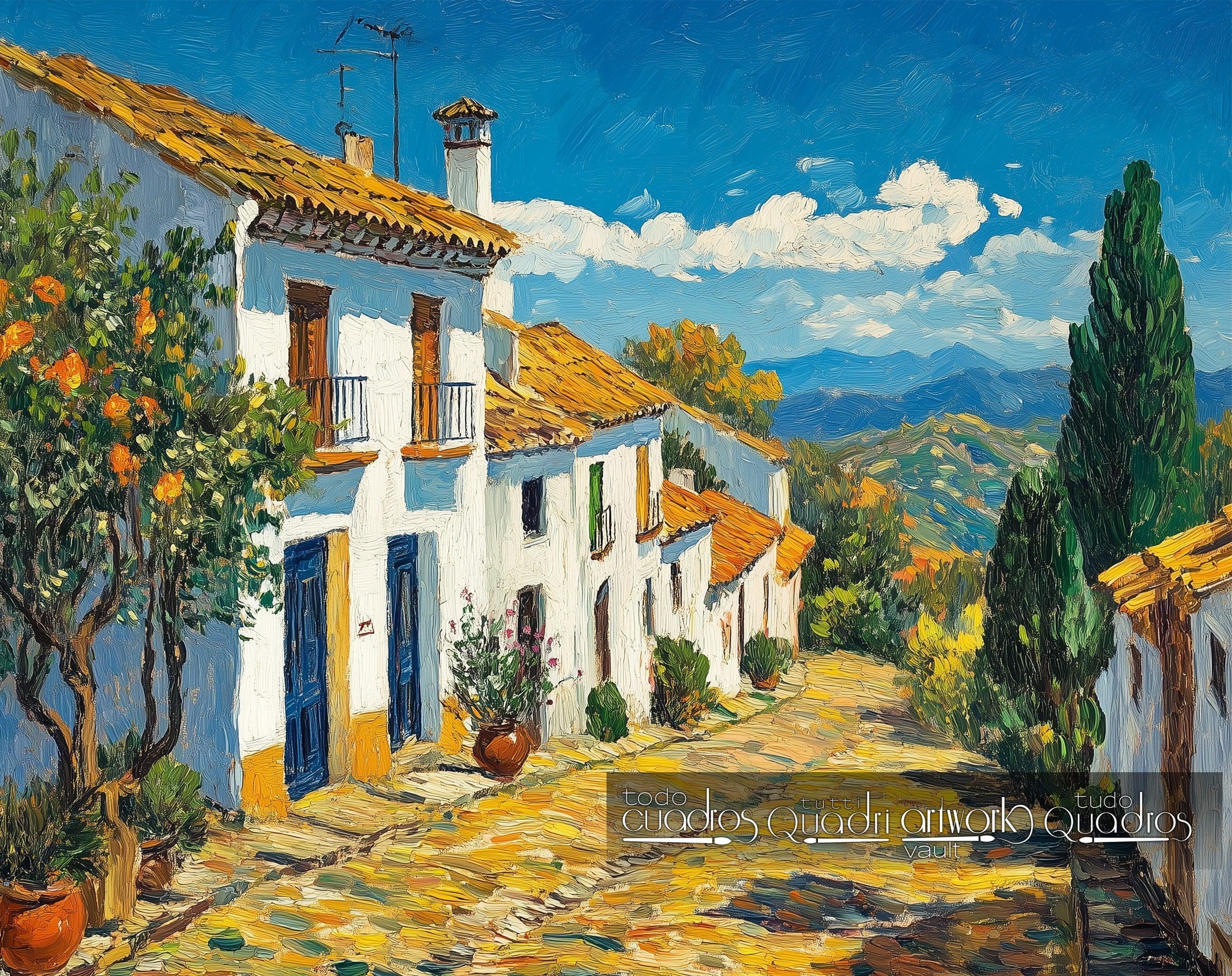 La lumière du sud, style Van Gogh