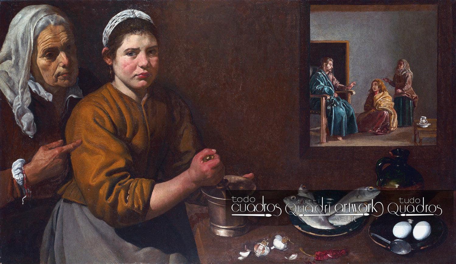 Christus im Hause von Maria und Martha, Vélasquez
